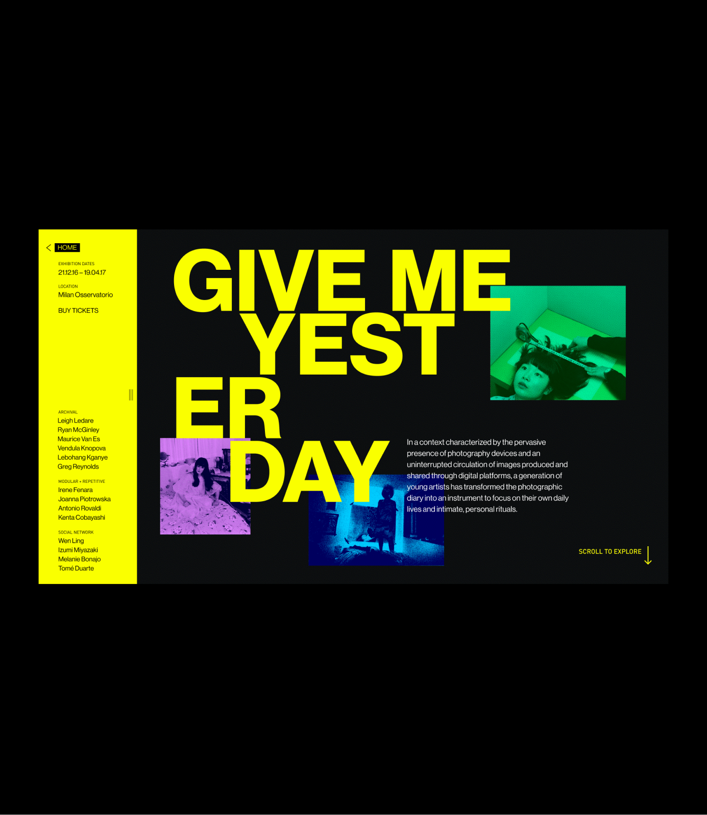 Thumbnail for Give Me Yesterday project